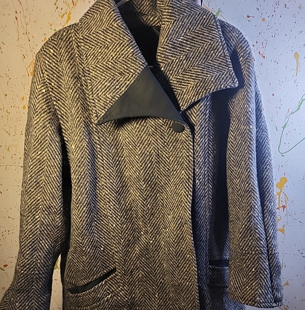 Vintage Crown Stadick Wool Coat Made In West Germany Woman Size 12